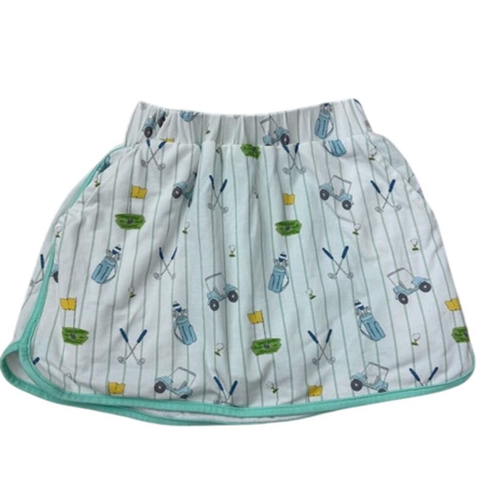 Toddler Girls Grace & James Golf Print Skirt Size 2t